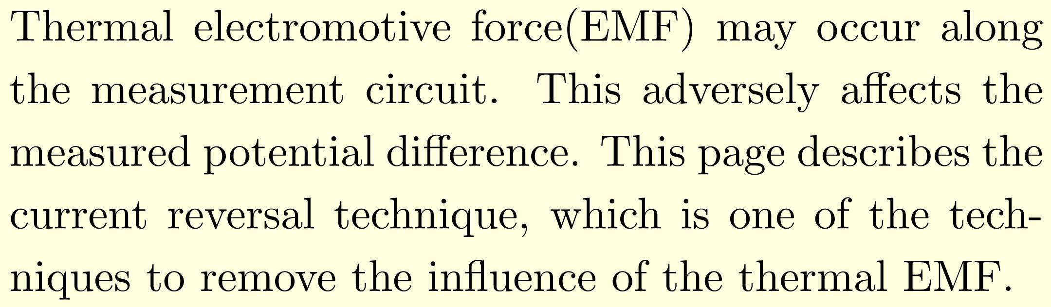 current reversal technique